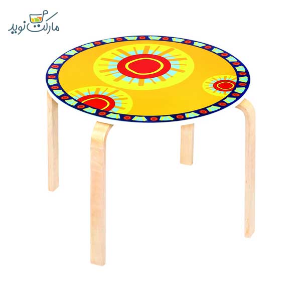 میز چوبی پیکاردو - زرد شماره 1