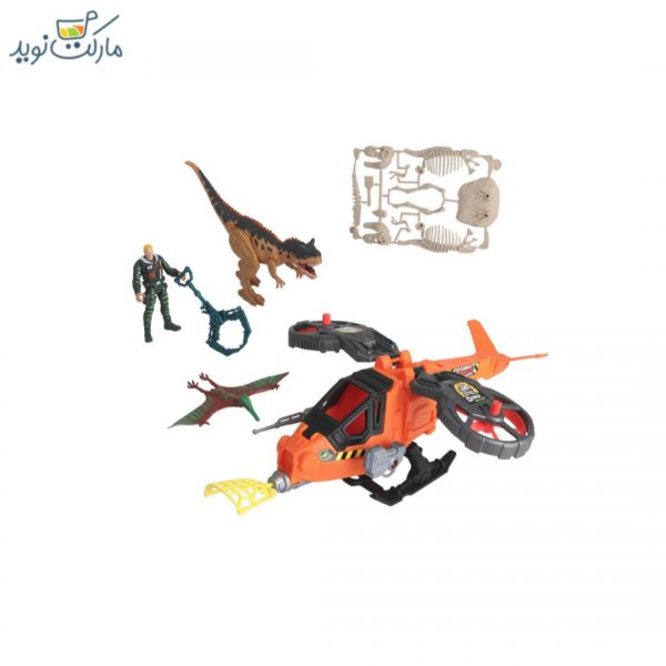 ست بازی شکارچیان دایناسور مدل Steel Hawk Rescue 2