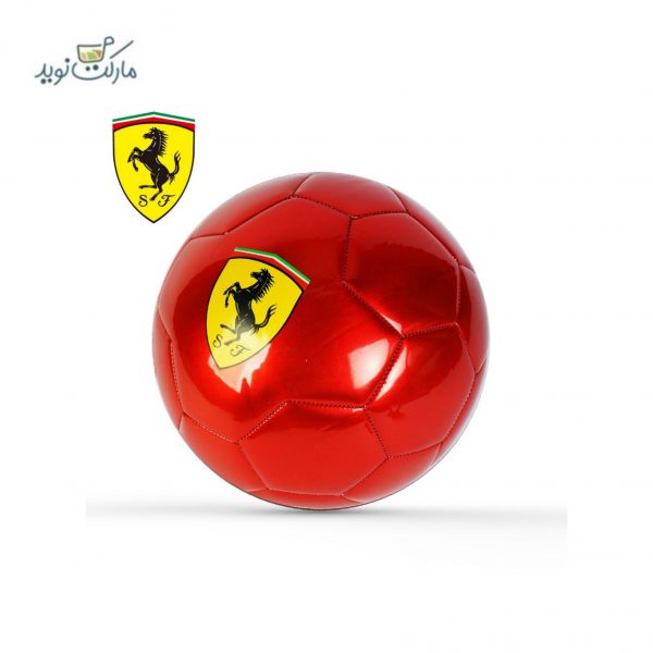 توپ فوتبال Ferrari قرمز متالیک