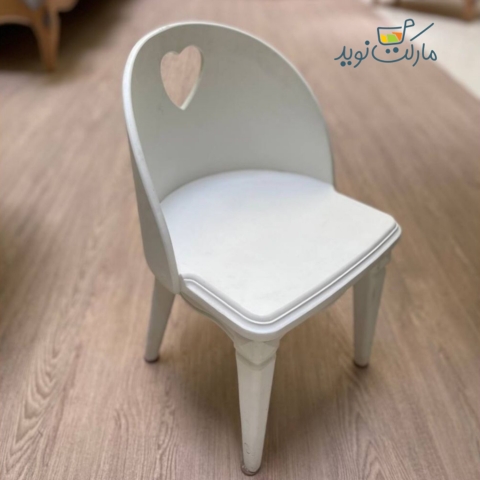 صندلی قلبی سفید کاما