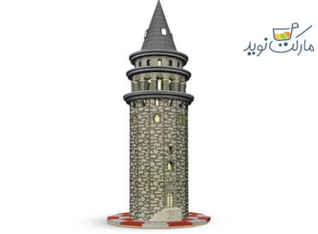 ماکت ساختنی برج گالاتا مینیاتوری 98 قطعه ESHEL