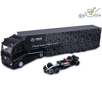 کامیون فلزی تیم Mercedes-AMG فرمول یک با W15 مقیاس 1:43 Burago
