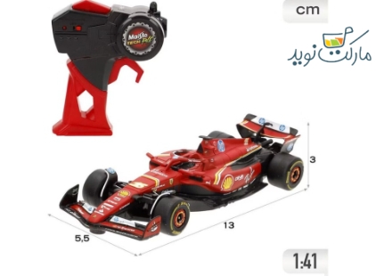 پیست و ماشین کنترلی فرمول یک فراری SF-24 چارلز لکرک مقیاس 1:41 Maisto