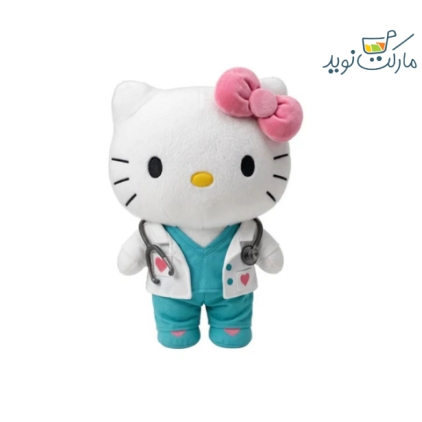 عروسک پولیشی هلو کیتی پزشک 25 سانتی