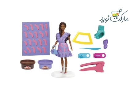 خمیر بازی باربی Fashionista Ruffles با عروسک Play Doh