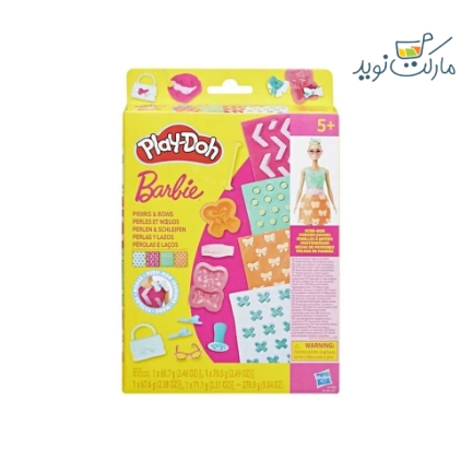 خمیر بازی باربی Pearls and Bows با عروسک Play Doh