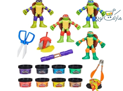 خمیر بازی لاک پشت نینجا Cowabunga Creations با عروسک Play Doh