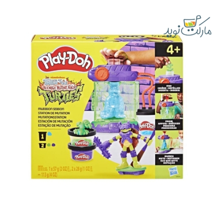 خمیر بازی لاک‌ پشت‌ نینجا Mutation Station با عروسک Play Doh