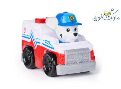 ماشین 6 سانتی با فیگور مارشال پاپاترول Search and Rescue