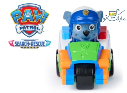 ماشین 6 سانتی با فیگور راکی پاپاترول Search and Rescue